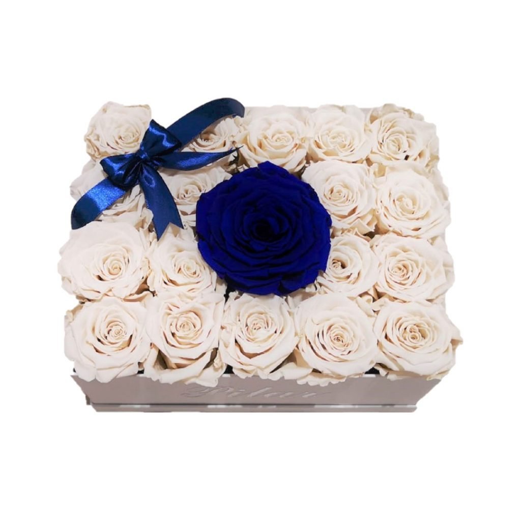 Rosas Eternas - Caja Personalizada con Rosas Eternas Combinadas