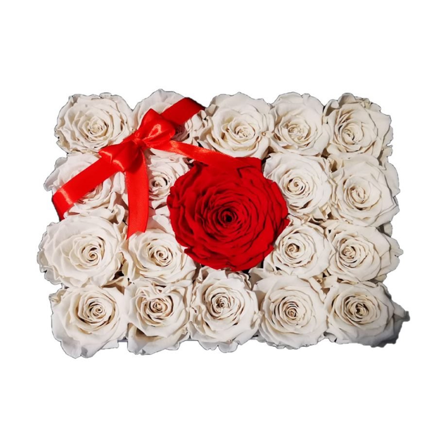 Rosas Eternas Caja Personalizada con Rosas Eternas Combinadas 4